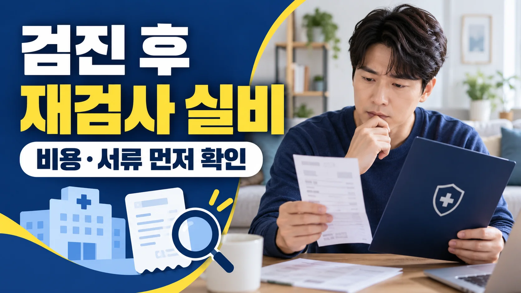 검진 후 재검사 실비 확인사항 대표 이미지