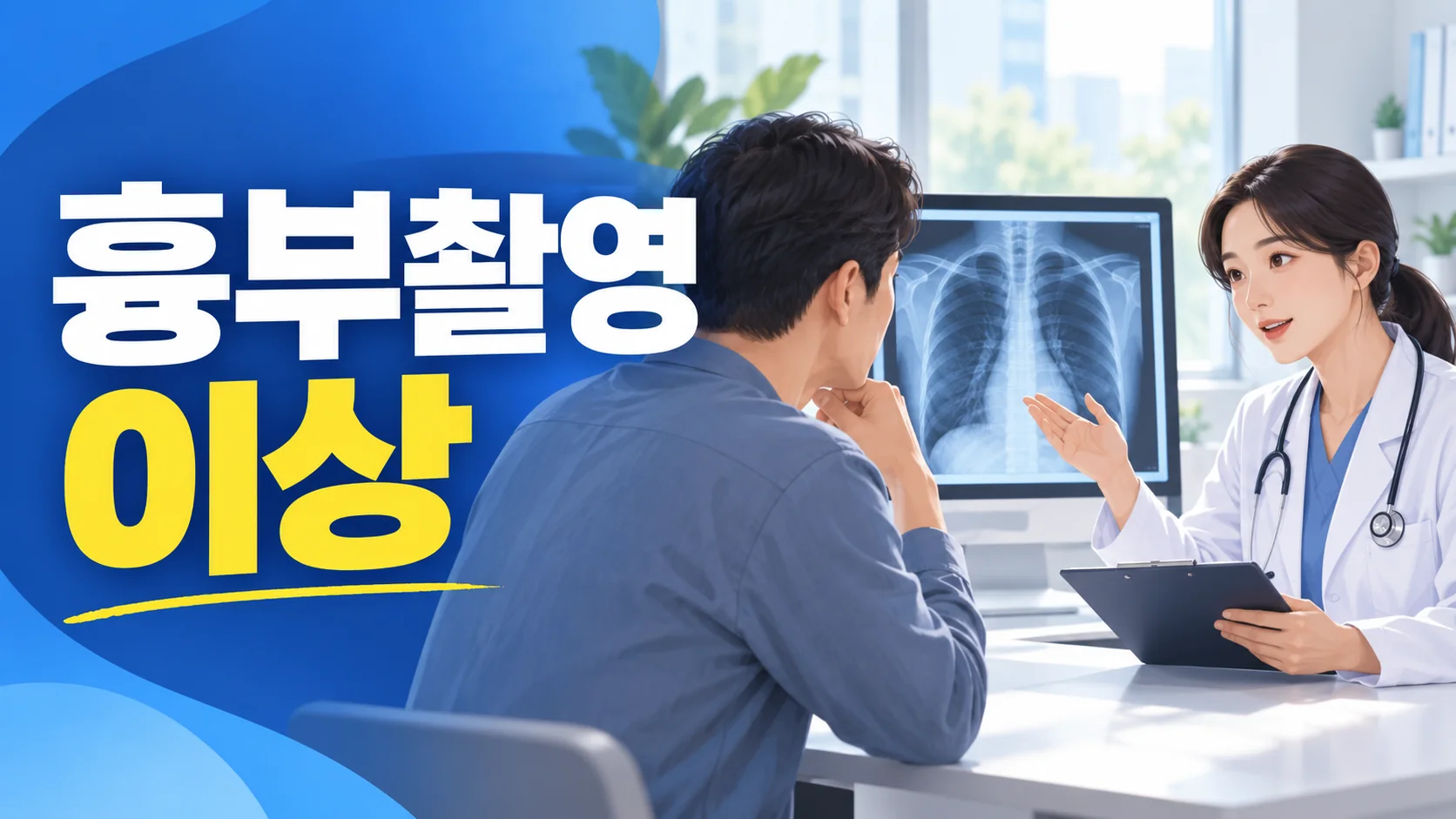 흉부촬영 이상 후속 확인 대표 이미지
