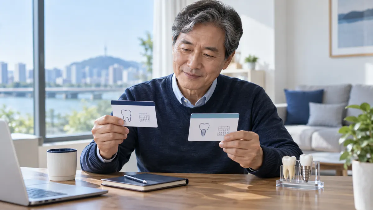 발치는 먼저, 임플란트는 나중에 했다면 언제 청구할까?에 필요한 자료를 확인하는 설명용 이미지