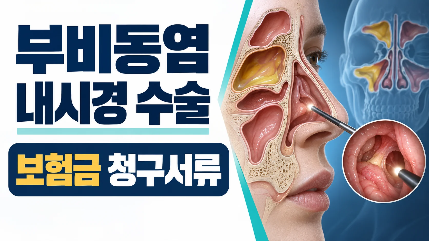 부비동염 내시경 수술 보험금 청구서류 카드뉴스