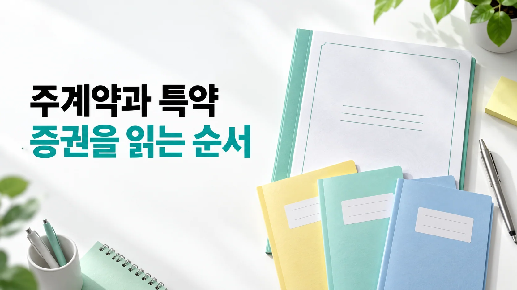 주계약과 특약, 증권을 읽는 순서