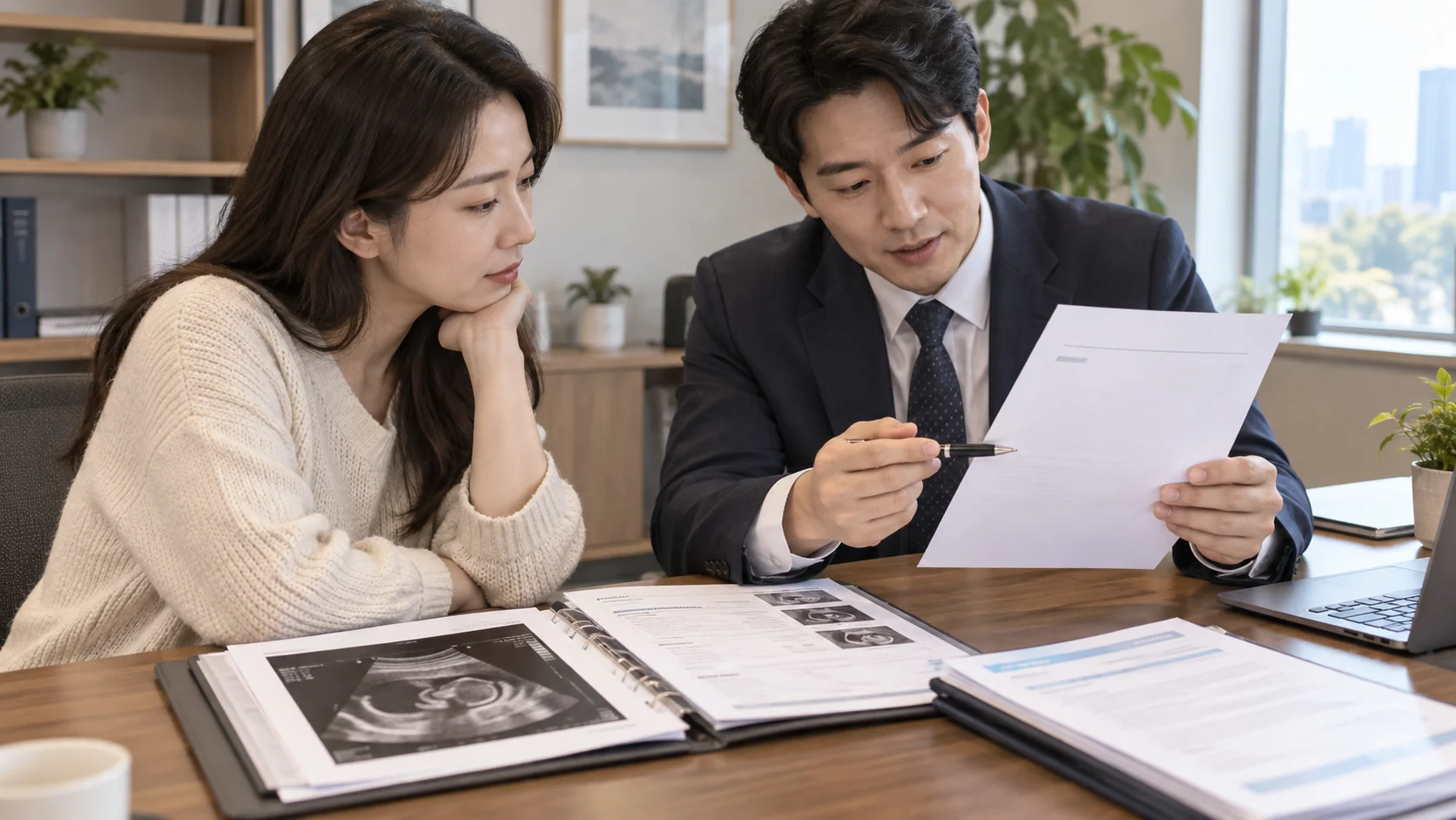 하지정맥류 보험금 지급 거절 사유를 의료기록과 약관으로 확인하는 장면